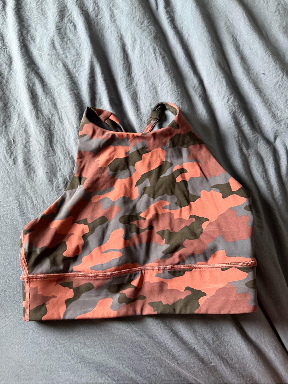 lululemon Camo High-Neck Crop Top